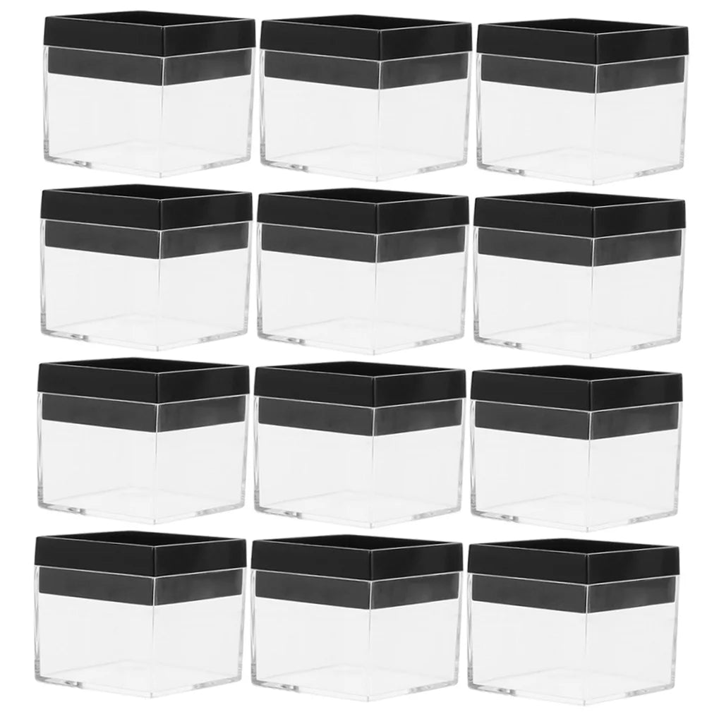 12 Pcs Specimen Boxes Capsules Small Item Storage Box Baby 4.2X4.2X3.3CM
