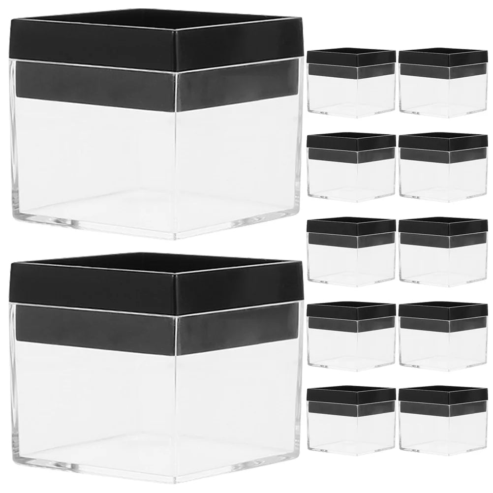 12 Pcs Specimen Boxes Capsules Small Item Storage Box Baby 4.2X4.2X3.3CM